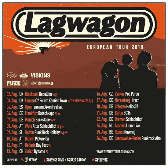 LAGWAGON 2018 TOUR!