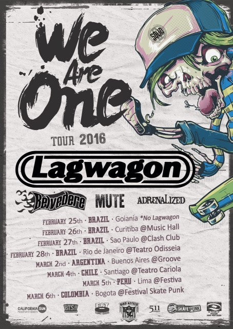 LAGWAGON head to South America in 2016!