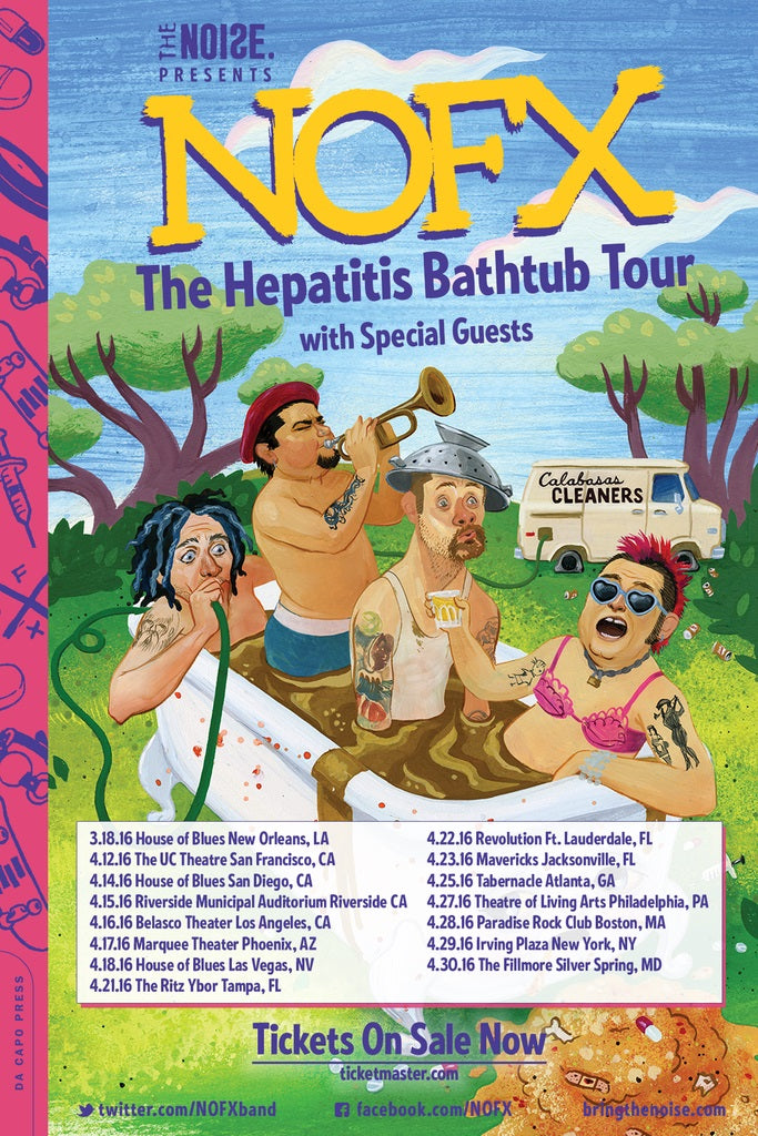 The NOFX Hepatitis Bathtub Music and Book Tour!