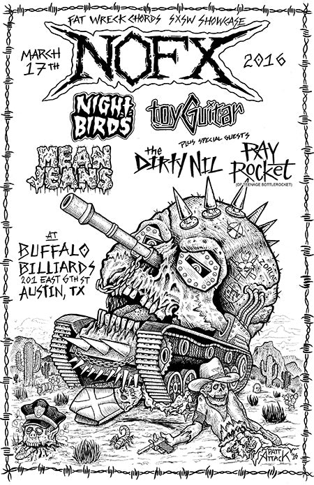 NOFX, NIGHT BIRDS, toyGuitar and Mean Jeans appearing at SXSW 2016!