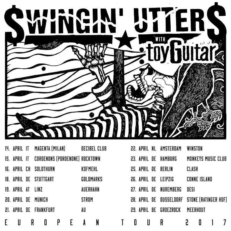 Swingin' Utters & toyGuitar return to Europe!