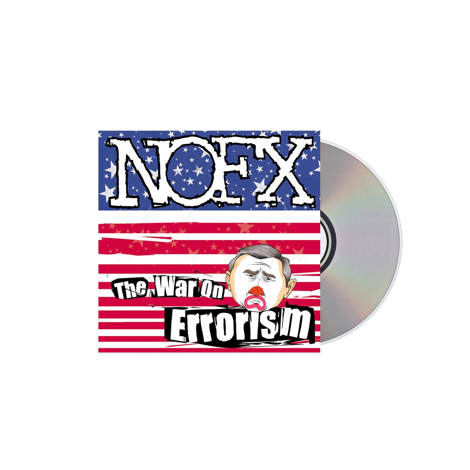 NOFX’s The War on Errorism, famous for its American flag and cartoon politician cover, is now released as a Red W/ Silver Glitter LP from Fat Wreck Chords.