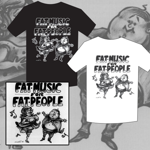 Fat Music For Fat People COLOR VINYL T-Shirt Bundle