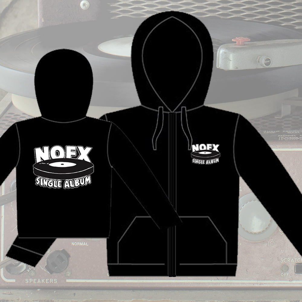 NOFX 'Single Album' Logo PULLOVER HOODIE